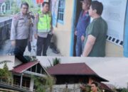 Kapolsek IPTU Guntur Iswawayudi S.H bersama Anggota Tinjau Lokasi Lokasi Tiang Listrik Yang Roboh