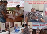 Cabup Jayapura, dr. Yohannis Manangsang, M.Kes, Ikuti Kegiatan Donor Darah bersama Yayasan 98 Peduli