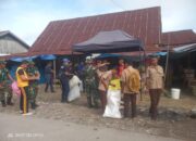 Kodim 1311/Morowali Bersama Polres Morowali dan Pemda Morowali Utara Gelar Karya Bakti Pembersihan Pasar Tradisional