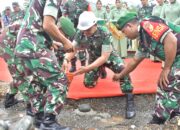 Pangdam XIII/Merdeka dan Danrem 132/Tadulako Letakan Batu Pembangunan Media Center