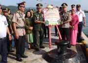 Mengenang Jasa Para Pahlawan, Kasdim 1311/Morowali Hadiri Upacara Tabur Bunga HUT Bhayangkara Ke-78
