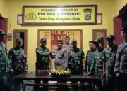 Lettu Inf Amiruddin, Danramil 1311-02/Bungku Selatan, Kodim 1311/Morowali Beri Kejutan Polsek Bahodopi pada Hari Bhayangkara ke-78