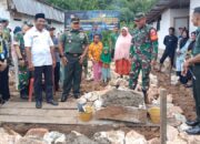 Dandim 1311/Mrw Leletakan Batu Pertama Bedah RTLH di Desa Padabaho.