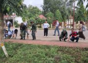 Pemerintah Bersama Anggota Kodim 1311/Morowali Kerja Bakti Bersih-bersih di Kecamatan Lembo