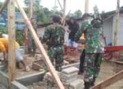 Koramil 1311-02/BS Selesaikan Bangunan RTLH di Padabaho Sebelum Awal Bulan Agustus
