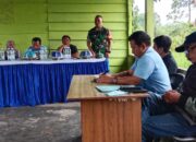 Danramil 1311-08/Soyo Jaya, Kapten Inf Puryadi Gelar Komsos Dengan Pemerintah dan Masyarakat di Desa Malino