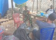 Babinsa 1311-02/BS, Pantai Situasi Wilayah Melalui Komsos 