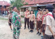 Serda Yoksan Nawule, Babinsa Koramil 1311-05/Mori Atas, Latih Pramuka di SMPN 2 Mori Utara