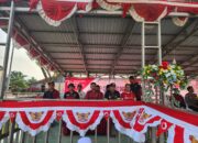 Danramil 1311-02/BS, Lettu Inf. Amiruddin Hadiri Pembukaan PORSENI di Desa Bahomakmur