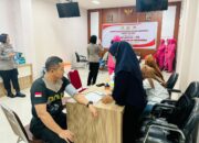 Polwan Polres Morowali Gelar Donor darah Menyambut Hari Jadi Polwan Ke 76