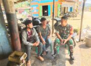 Babinsa Serda Darta Tabang, Kodim 1311/Morowali Himbau Warga Waspada Terhadap Curah Hujan