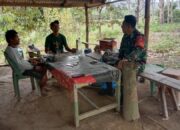 Komsos Babinsa Kodim 1311/Morowali di Desa Lembaha Sumara