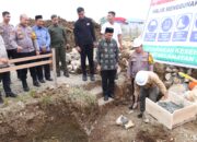 Pj. Bupati Morowali Letakan Batu Pertama Pembangunan Gedung Satreskrim dan Satresnarkoba Polres Morowali