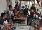 Komsos Babinsa Koramil 1311-02/BS Serda Aksan di Desa Jawi- Jawi