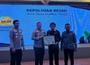 Kapolres Morowali Terima Piagam Penghargaan Zona Hijau Kualitas Tinggi dari Ombudsman RI
