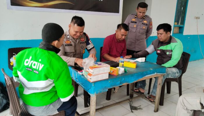 Peringati Hari Bhayangkara ke-79, Polres Morowali Gelar Pemeriksaan Kesehatan Gratis untuk Pengemudi Ojek