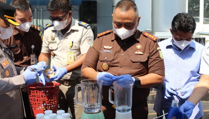 Kejari Morowali Musnahkan Barang Bukti dari 46 Perkara Pidana Umum