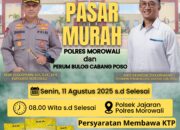 Polres Morowali dan Bulog Poso Gelar Pasar Murah, 12 Ton Beras Dibagikan untuk Warga