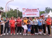 Semarak Merah Putih, Polres Morowali Rayakan HUT RI ke-80 dengan Olahraga Bersama
