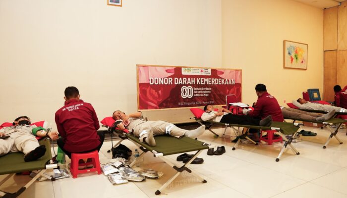 Donor Darah Meriahkan HUT RI, IMIP Hadirkan “Transfusi Kebaikan”