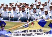 Ikuti 4 Cabor, Bupati Iksan Lepas Kontingen POPDA Morowali ke Palu