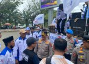 Kapolres Morowali Pimpin Langsung Pengamanan Aksi Unjuk Rasa FSPMI