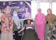 Peringati HUT Lantas ke-70, Satlantas Polres Morowali dan Bhayangkari Gelar Donor Darah