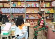 Babinsa Koramil 1311-09/Bahodopi Laksanakan Komsos dan Pengecekan Harga Sembako di Desa Lalampu