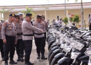 Pastikan Kesiapan Operasional, Kapolres Morowali Pimpin Pengecekan Kendaraan Dinas
