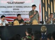 Bupati Morowali bersama Dandim dan Kapolres Gelar Silaturahmi dengan Tim Gankso Bahodopi
