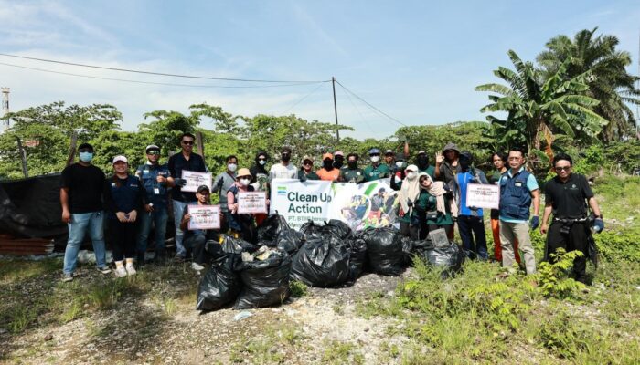 Huabao Indonesia Gelar Cleanup Action, Kampanyekan Hidup Sehat dan Bersih di Area Desa Ambunu