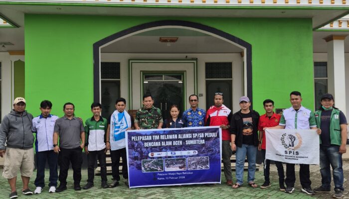 Danramil dan Camat Bahodopi Lepas Tim Relawan SP/SB Peduli Bencana ke Aceh dan Sumatera