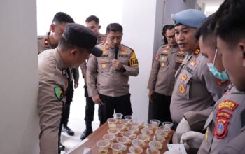 50 Personel Polres Morowali Ikut Tes Urine dan Dinyatakan Negatif