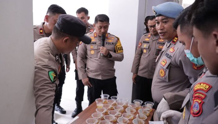 50 Personel Polres Morowali Ikut Tes Urine dan Dinyatakan Negatif