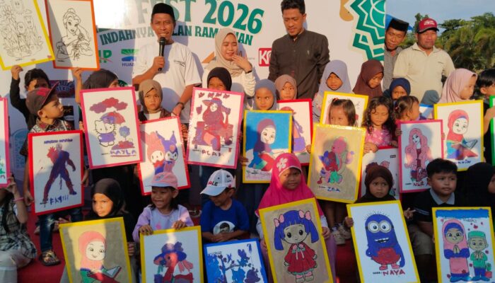 Lomba Lukis Anak di Pasar Ramadan Fonuasingko, Ketua IBR Fest 2026 Siapkan Hadiah Unik