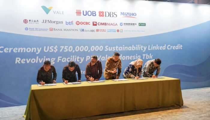 Perkuat Strategi Keuangan Berkelanjutan, PT Vale Raih Fasilitas Pinjaman Sindikasi Berbasis ESG Senilai US$750 Juta
