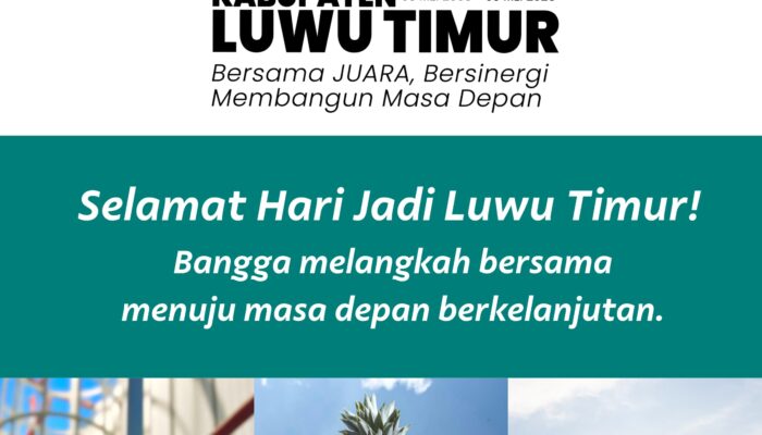 Luwu Timur 23 Tahun: Harmoni Pertumbuhan, Industri, dan Keberlanjutan dari Timur Indonesia