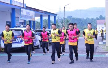 Polres Morowali Gelar Tes Kesamaptaan Jasmani, Jaga Kebugaran Personel untuk Pelayanan Maksimal