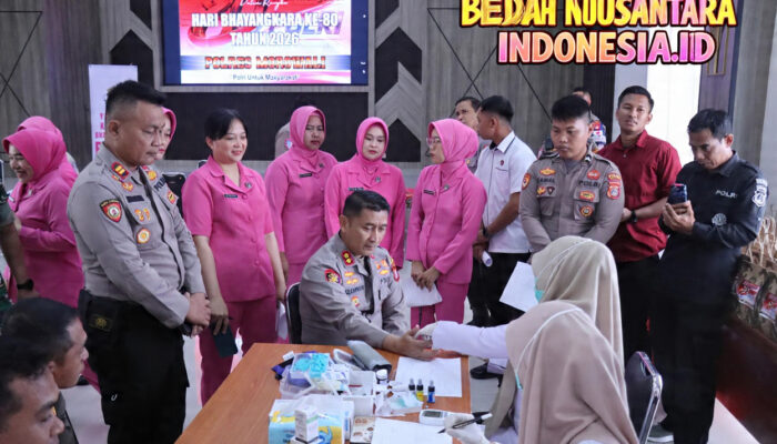 Aksi Kemanusiaan Warnai Hari Bhayangkara ke-80, Polres Morowali Gelar Donor Darah