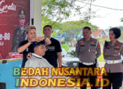 Polres Morowali Buka Layanan Cukur Gratis di Terminal Bungku, Rayakan HUT Bhayangkara ke-80