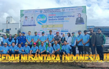 Koramil 1311-09/Bahodopi Tanam Pohon dan Bersih Sampah di Hari Lingkungan Hidup Sedunia