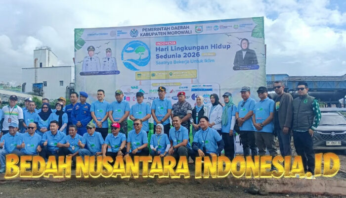 Koramil 1311-09/Bahodopi Tanam Pohon dan Bersih Sampah di Hari Lingkungan Hidup Sedunia