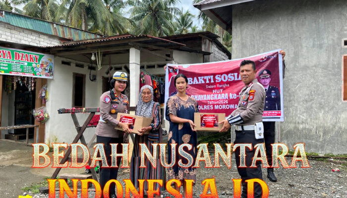 600 Paket Sembako Disebar Polres Morowali, Wujud Peduli Polri di HUT Bhayangkara ke-80