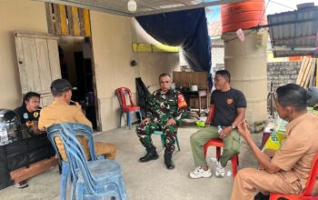 Babinsa Bahodopi Rapatkan Barisan dengan Desa dan Linmas, Jaga Stabilitas Wilayah