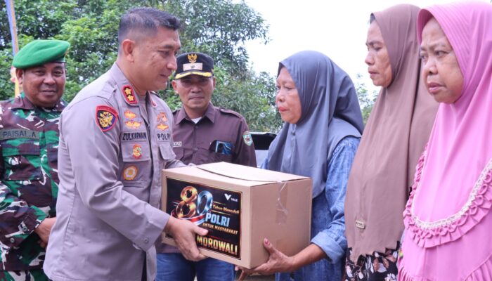 Polres Morowali Resmikan Bak Air Bersih di Bahomoleo, Warga Dusun Lala Tak Lagi Kesulitan Air