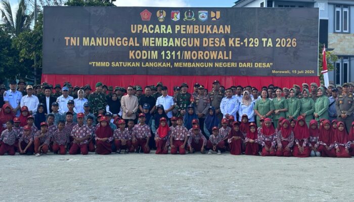 TMMD ke-129 “Satukan Langkah, Membangun Negeri dan Desa” Resmi Bergulir di Bungku Selatan