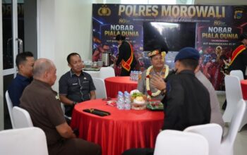 Sekda Morowali Hadiri Penyambutan AKBP Reza Khomeini dan Pelepasan AKBP Zulkarnain di Mako Polres