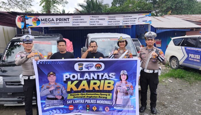 POLANTAS KARIB: SAT LANTAS MOROWALI SAPA OPANG BUNGKU TENGAH, AJAK TERTIB DI JALAN