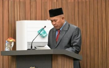 Asisten III Bidang Administrasi dan Umum Afridin Hadiri Rapat Paripurna Pembukaan Masa Sidang I Tahun 2026-2027