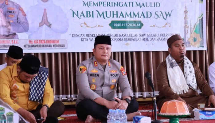 Polres Morowali Peringati Maulid Nabi: “Jadilah Polisi yang Dirindukan Masyarakat”
